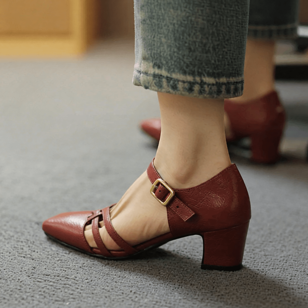 Marisol Premium Genuine Leather High Heels for Women - Stylish & Comfortable Footwear