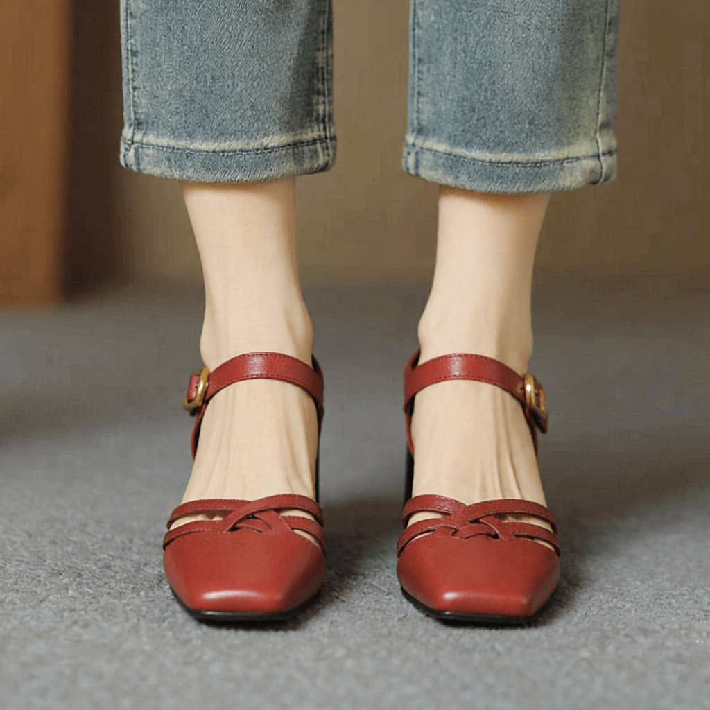 Marisol Premium Genuine Leather High Heels for Women - Stylish & Comfortable Footwear