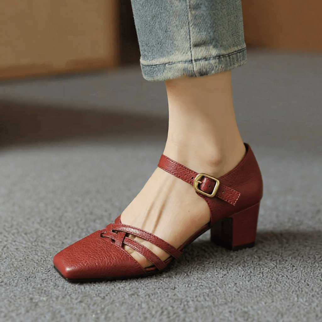 Marisol Premium Genuine Leather High Heels for Women - Stylish & Comfortable Footwear