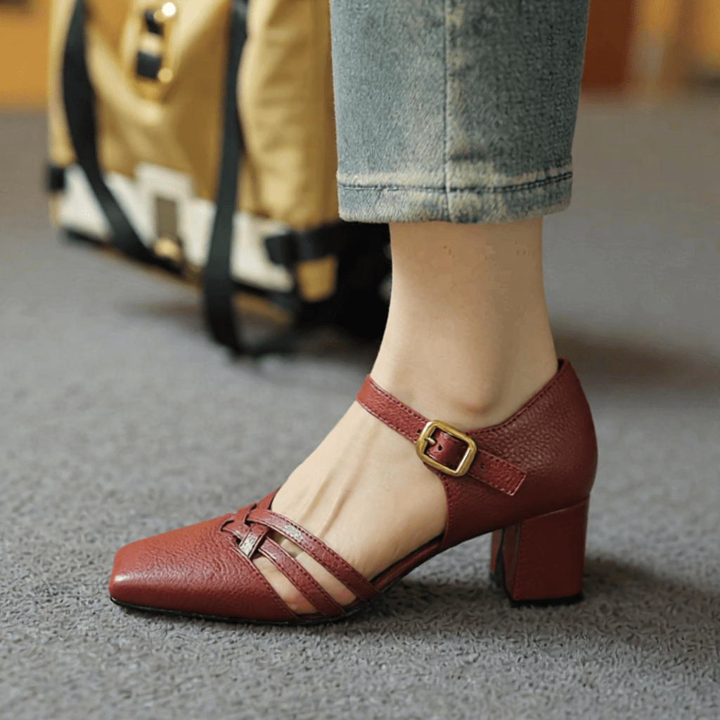 Marisol Premium Genuine Leather High Heels for Women - Stylish & Comfortable Footwear