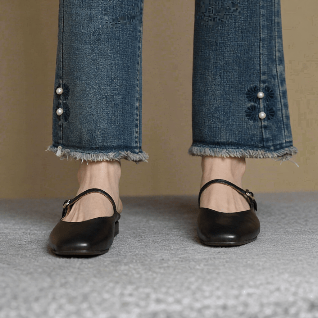 Merisa Authentic Leather Mules for Women - Stylish Slip - On Footwear