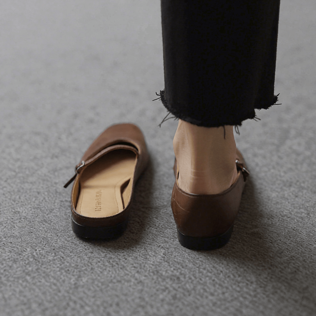 Merisa Authentic Leather Mules for Women - Stylish Slip - On Footwear