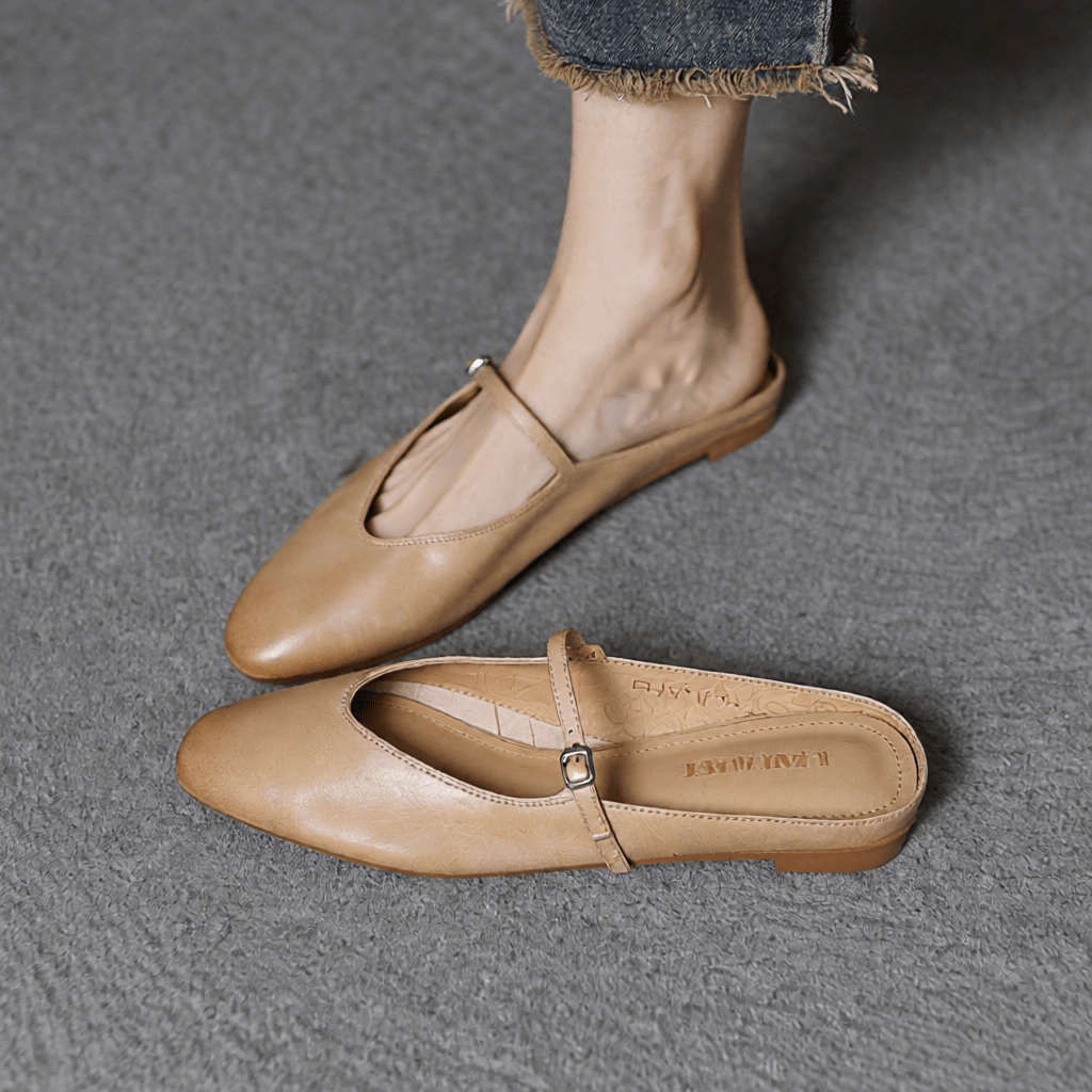 Merisa Authentic Leather Mules for Women - Stylish Slip - On Footwear