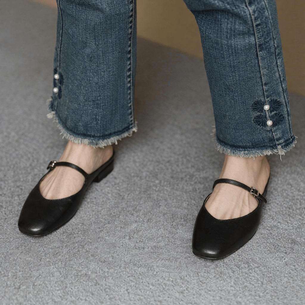 Merisa Authentic Leather Mules for Women - Stylish Slip - On Footwear