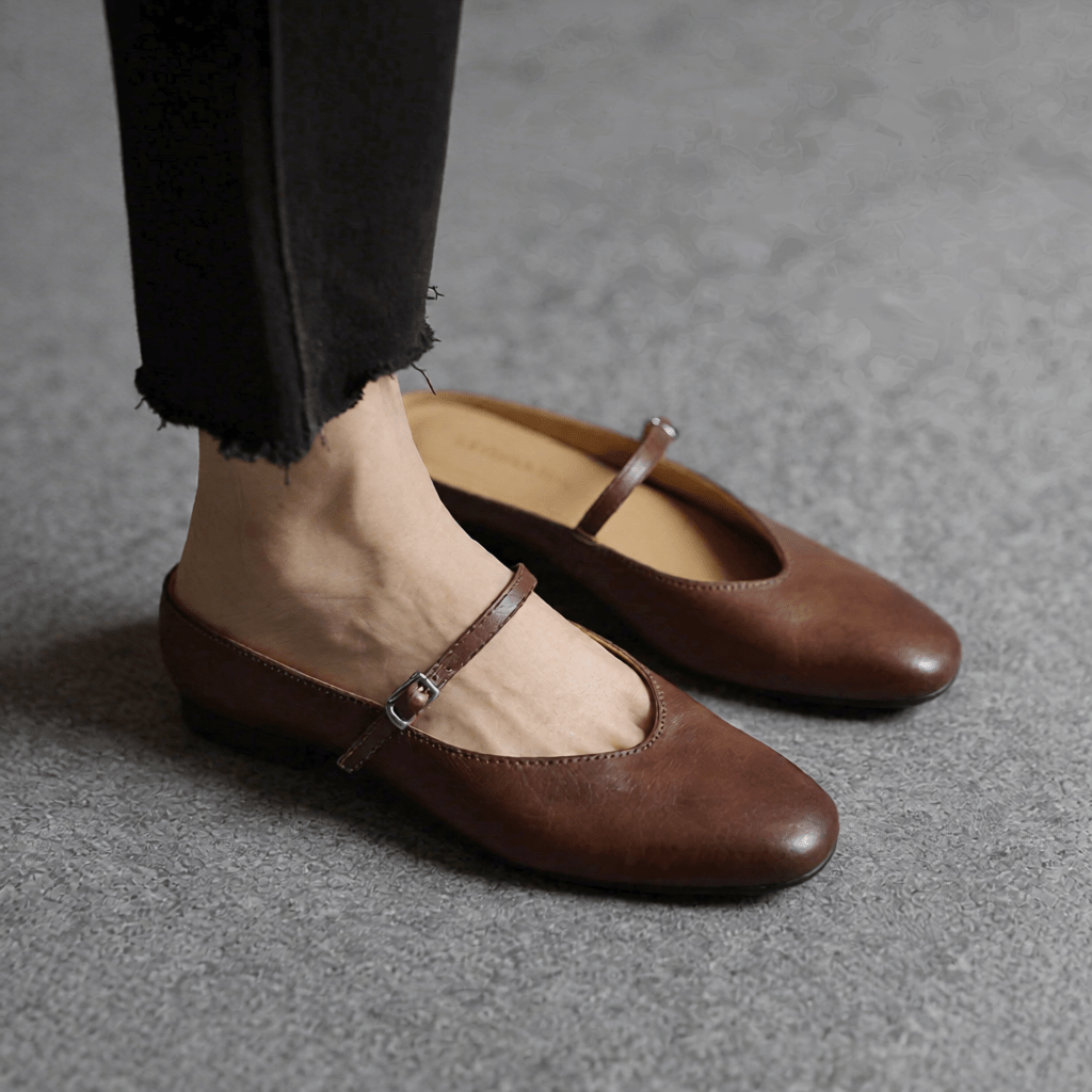 Merisa Authentic Leather Mules for Women - Stylish Slip - On Footwear