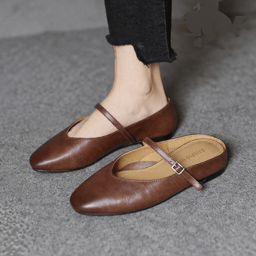 Merisa Authentic Leather Mules for Women - Stylish Slip - On Footwear