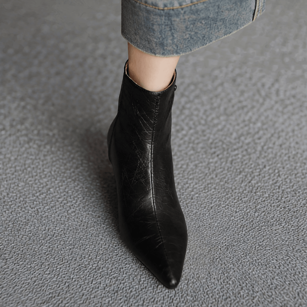 Premium Klyra Genuine Leather Ankle Boots for Women - Stylish & Durable Footwear