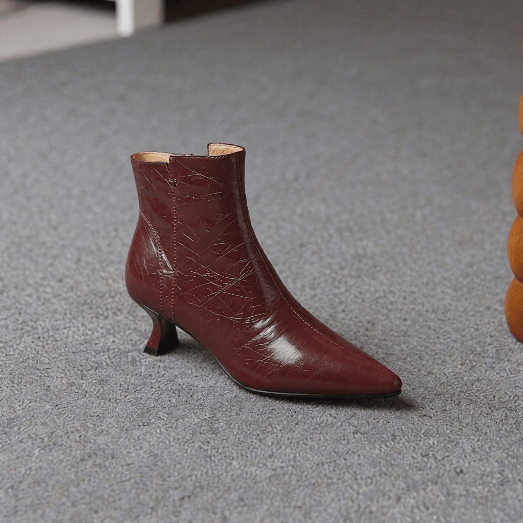 Premium Klyra Genuine Leather Ankle Boots for Women - Stylish & Durable Footwear