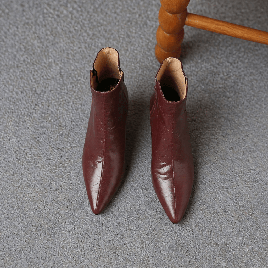 Premium Klyra Genuine Leather Ankle Boots for Women - Stylish & Durable Footwear