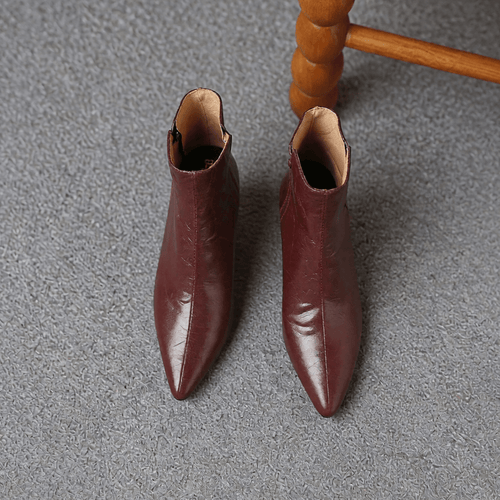 Women's Leather Ankle Boots Comfort Casual Boots