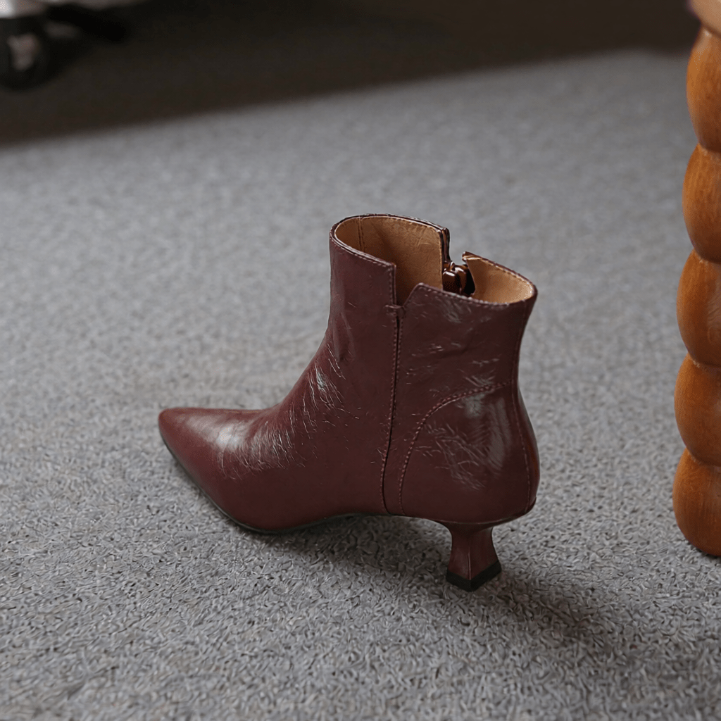 Premium Klyra Genuine Leather Ankle Boots for Women - Stylish & Durable Footwear