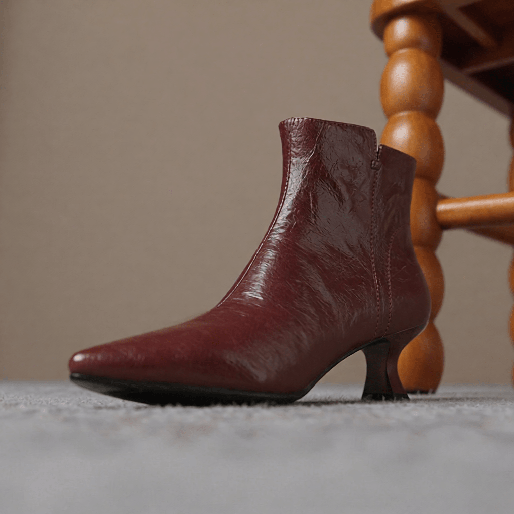 Premium Klyra Genuine Leather Ankle Boots for Women - Stylish & Durable Footwear