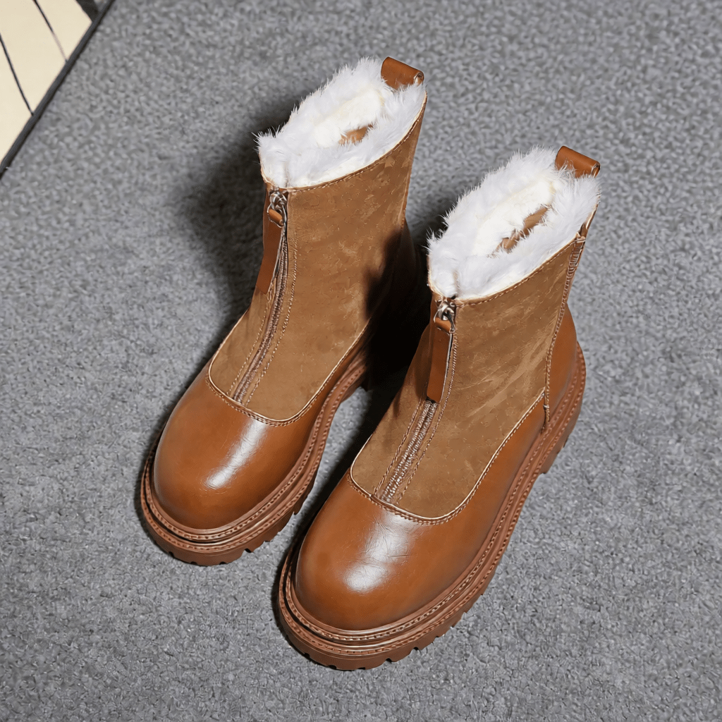 Stylish Berlin Leather Ankle Boots for Women - Trendy Fashion Footwear for All Seasons