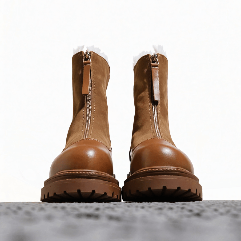 Stylish Berlin Leather Ankle Boots for Women - Trendy Fashion Footwear for All Seasons