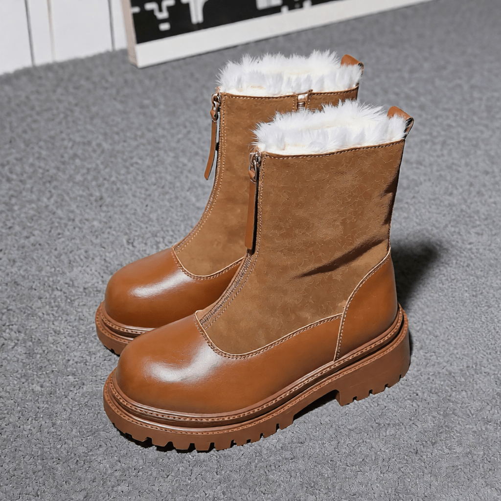 Stylish Berlin Leather Ankle Boots for Women - Trendy Fashion Footwear for All Seasons