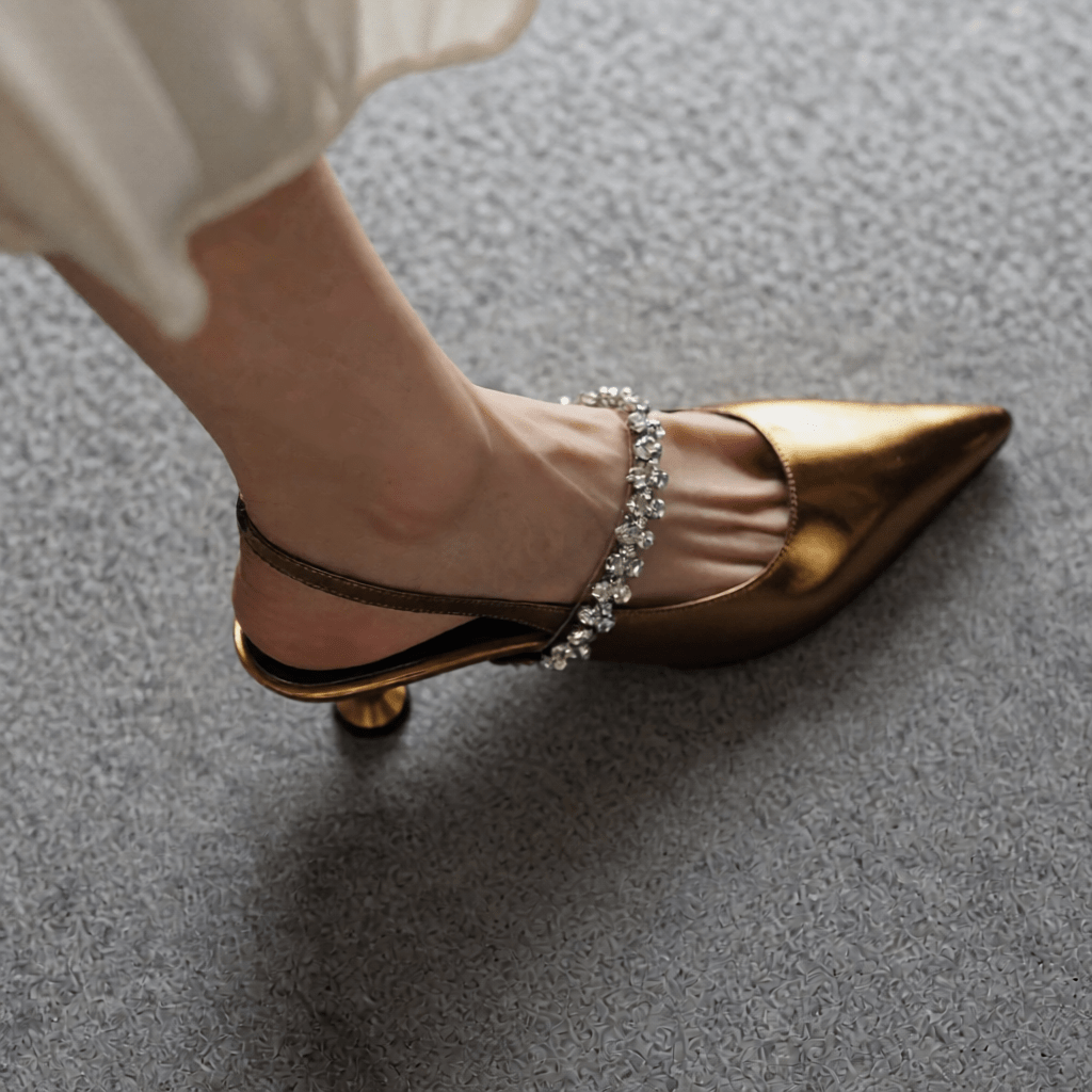 Stylish Crysel Kitten Heels for Women - Elegant Dress Shoes for Any Occasion
