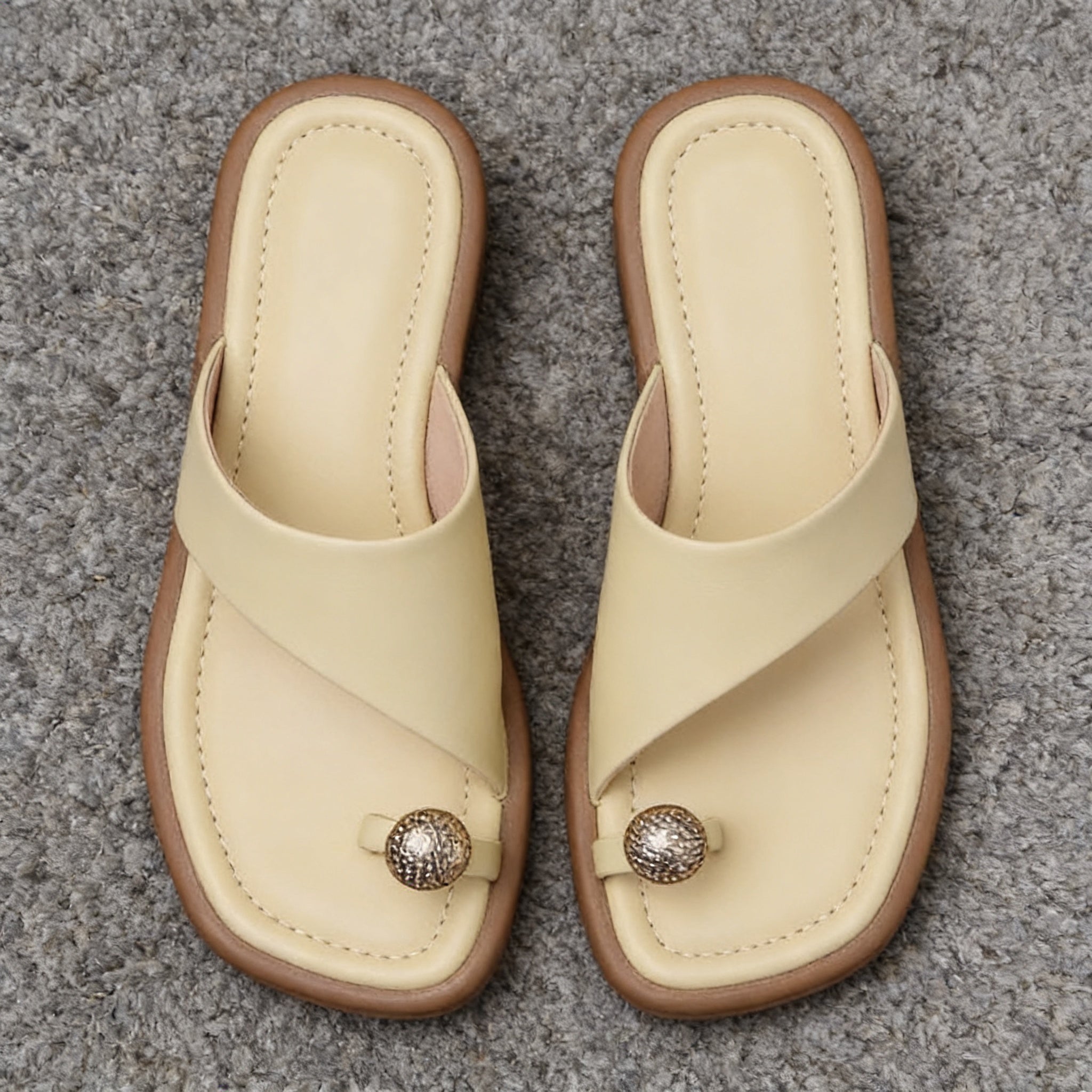 Stylish Daisy Leather Sandals for Women - Comfortable Summer Footwear