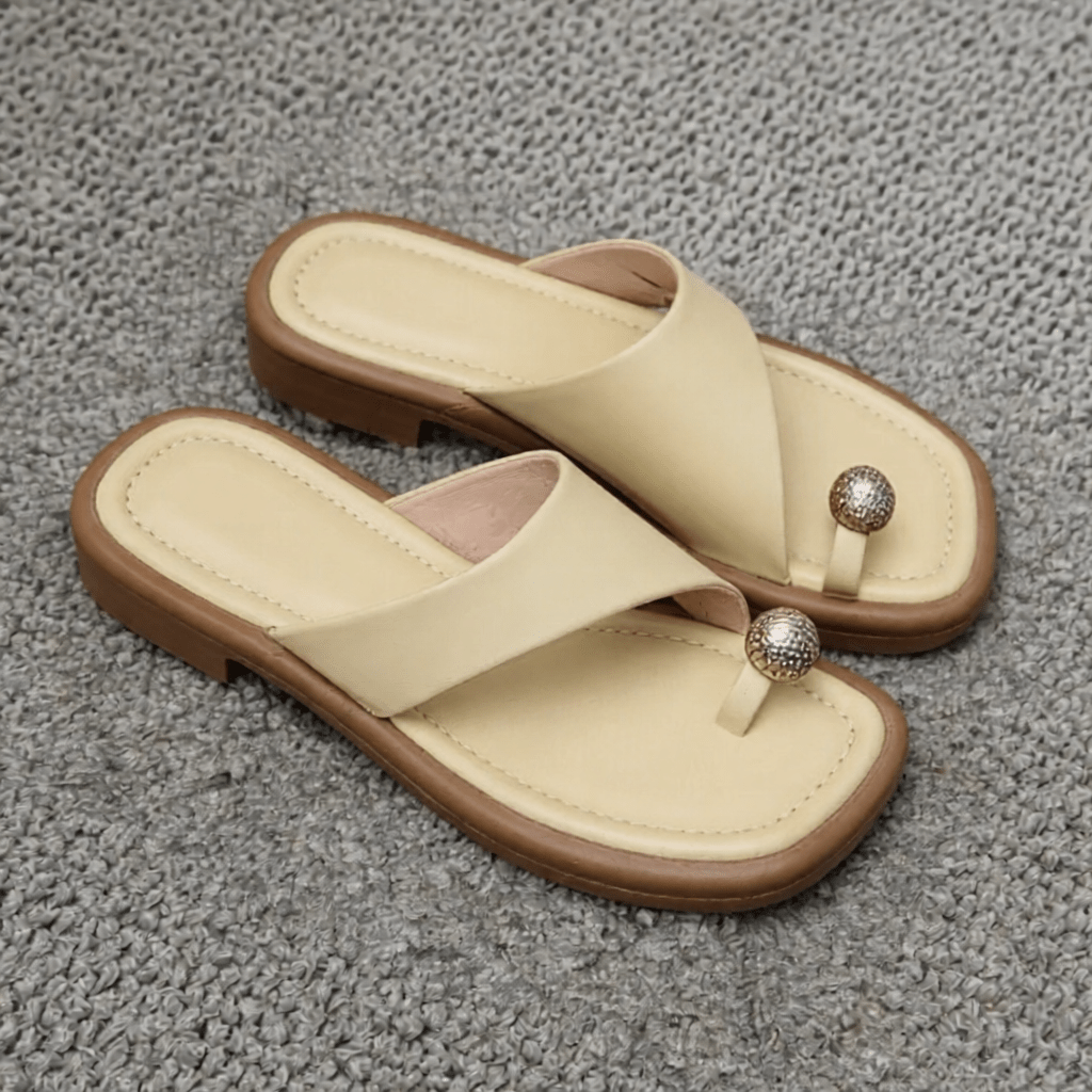 Stylish Daisy Leather Sandals for Women - Comfortable Summer Footwear