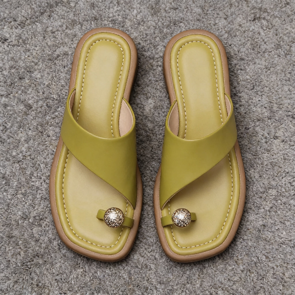Stylish Daisy Leather Sandals for Women - Comfortable Summer Footwear