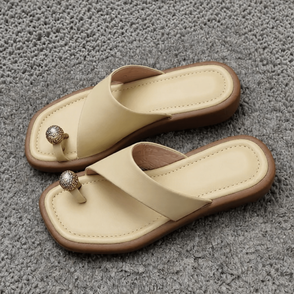 Stylish Daisy Leather Sandals for Women - Comfortable Summer Footwear