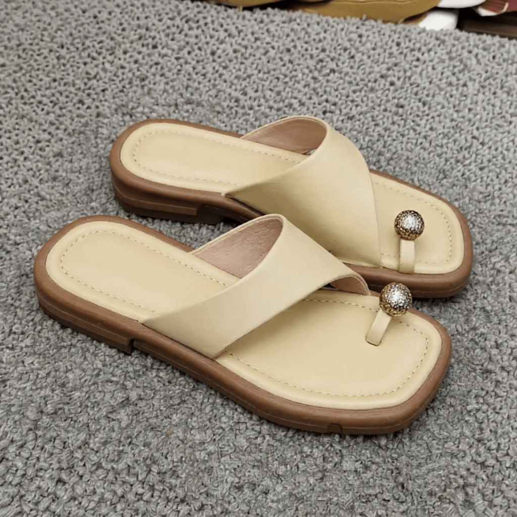 Stylish Daisy Leather Sandals for Women - Comfortable Summer Footwear