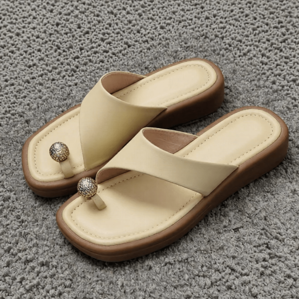 Stylish Daisy Leather Sandals for Women - Comfortable Summer Footwear