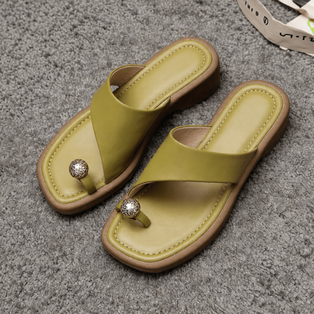 Stylish Daisy Leather Sandals for Women - Comfortable Summer Footwear