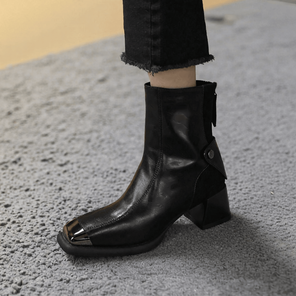 Stylish Ereno Leather Ankle Boots for Women - Trendy Footwear for Every Occasion