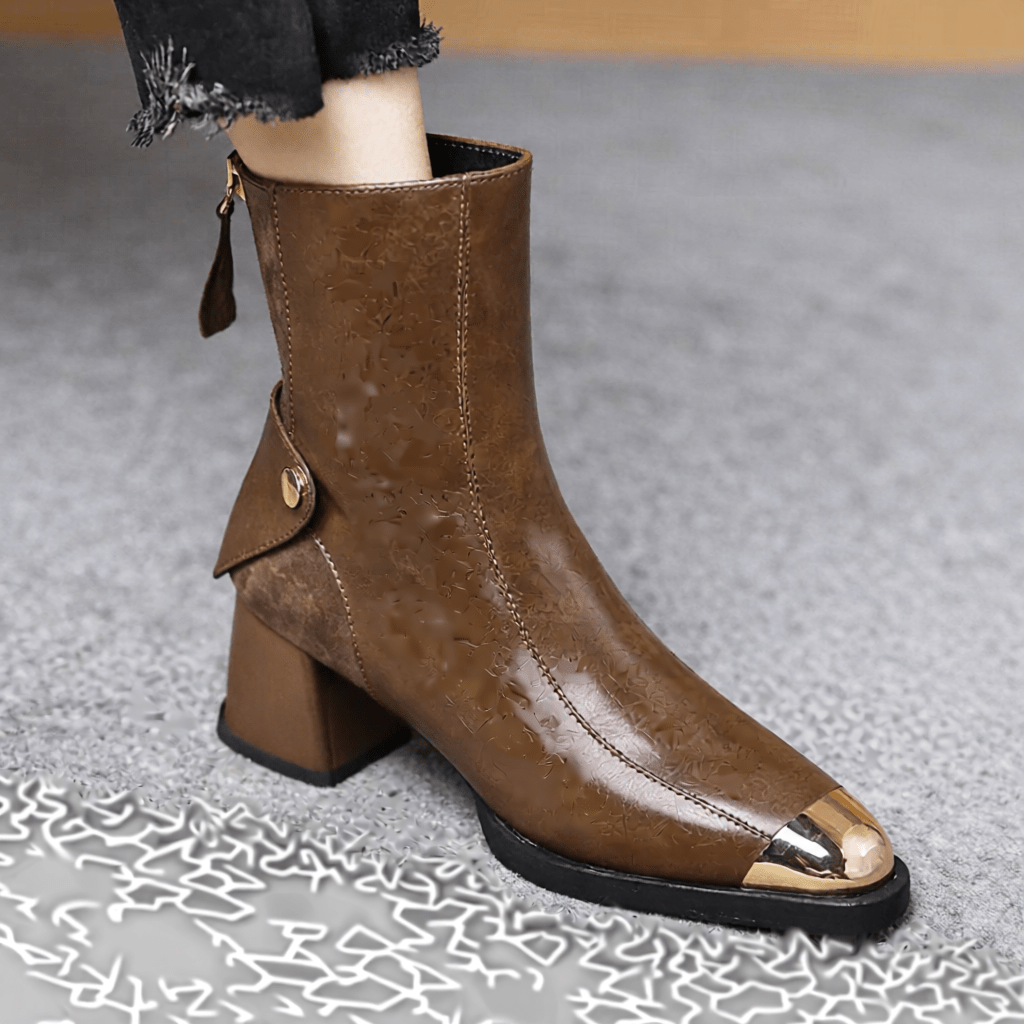 Stylish Ereno Leather Ankle Boots for Women - Trendy Footwear for Every Occasion
