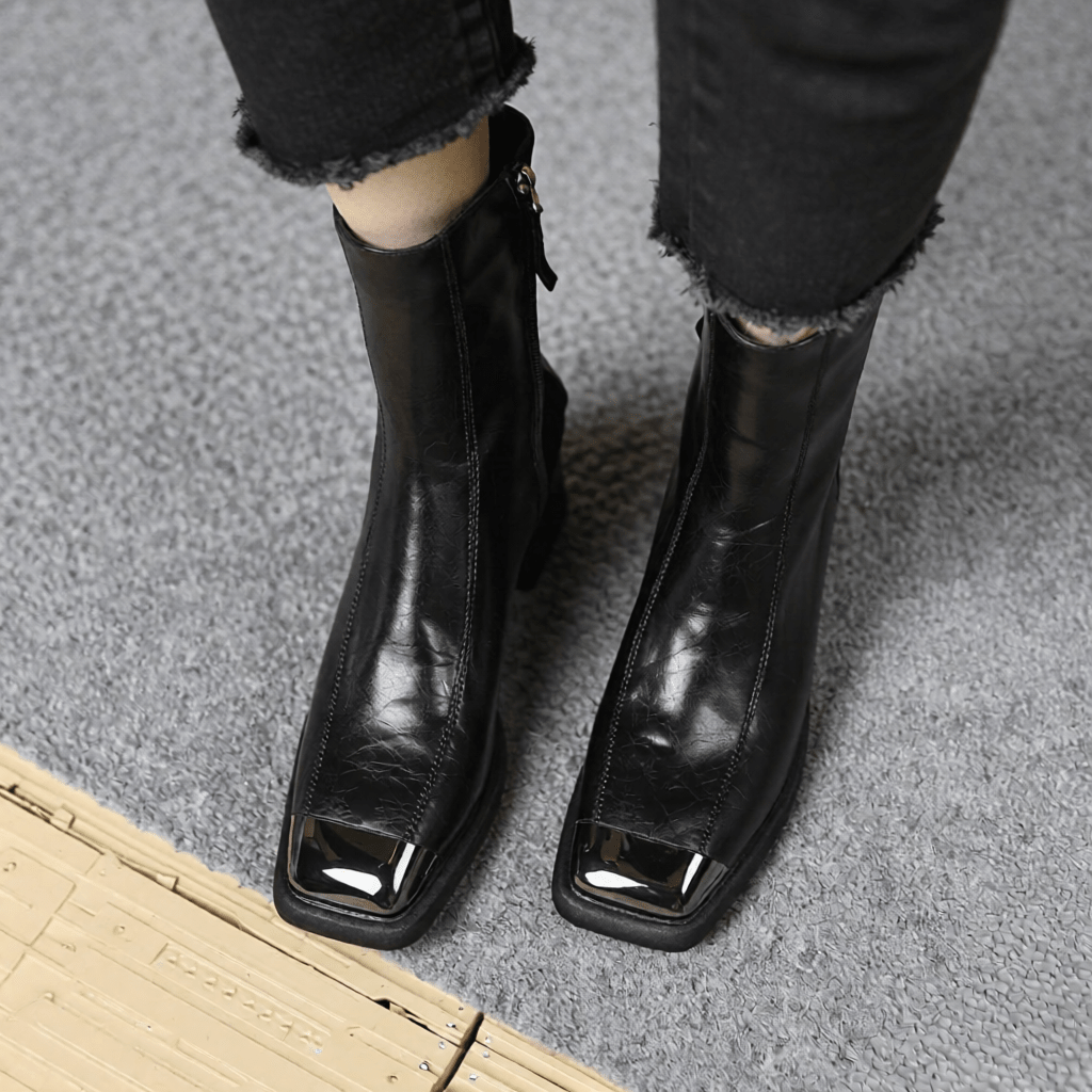Stylish Ereno Leather Ankle Boots for Women - Trendy Footwear for Every Occasion