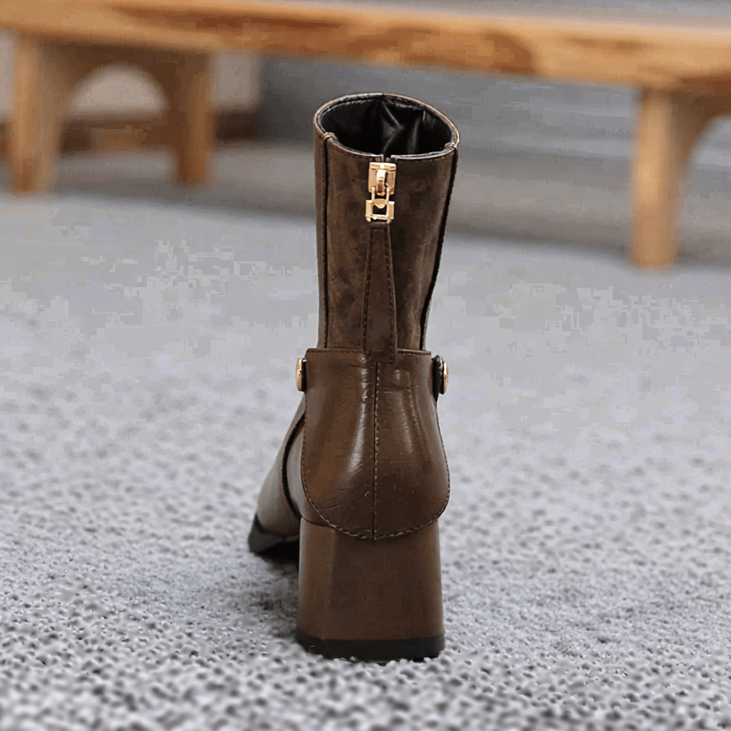 Stylish Ereno Leather Ankle Boots for Women - Trendy Footwear for Every Occasion