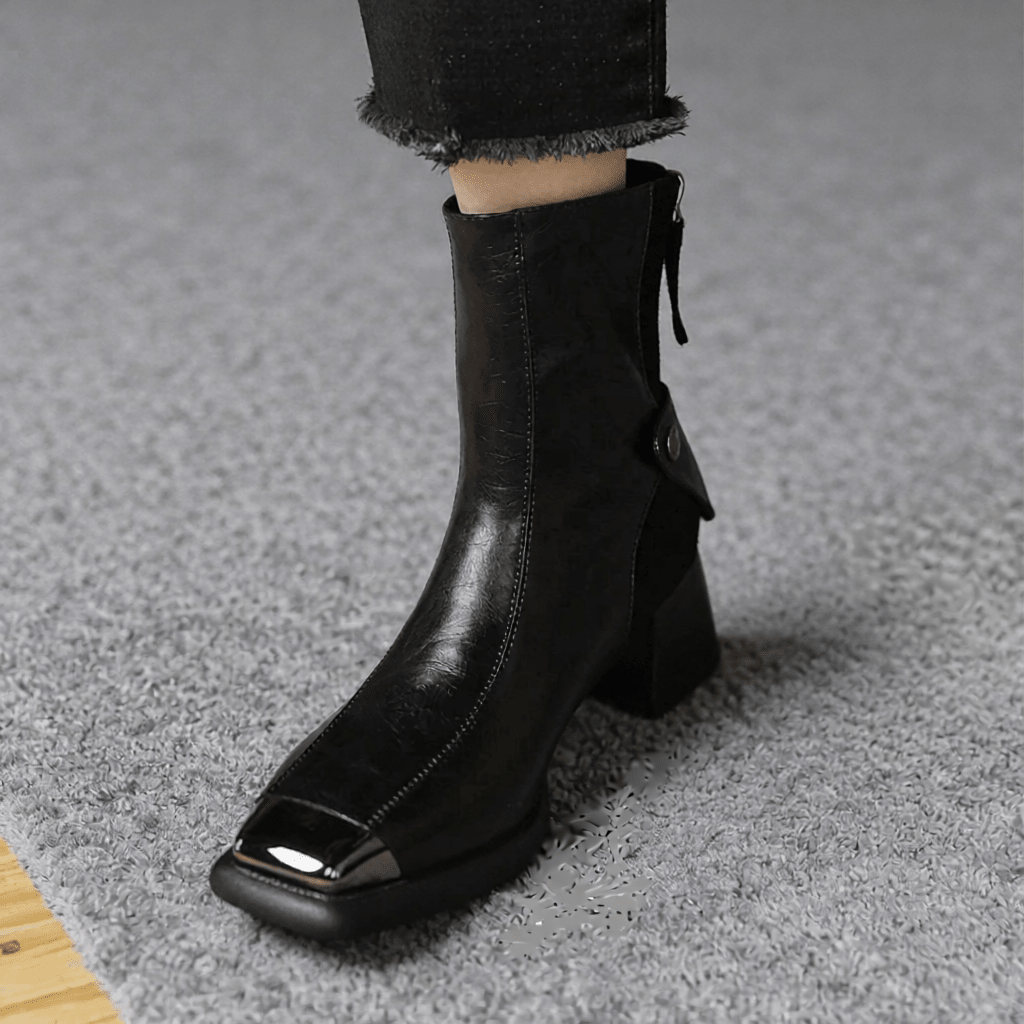 Stylish Ereno Leather Ankle Boots for Women - Trendy Footwear for Every Occasion