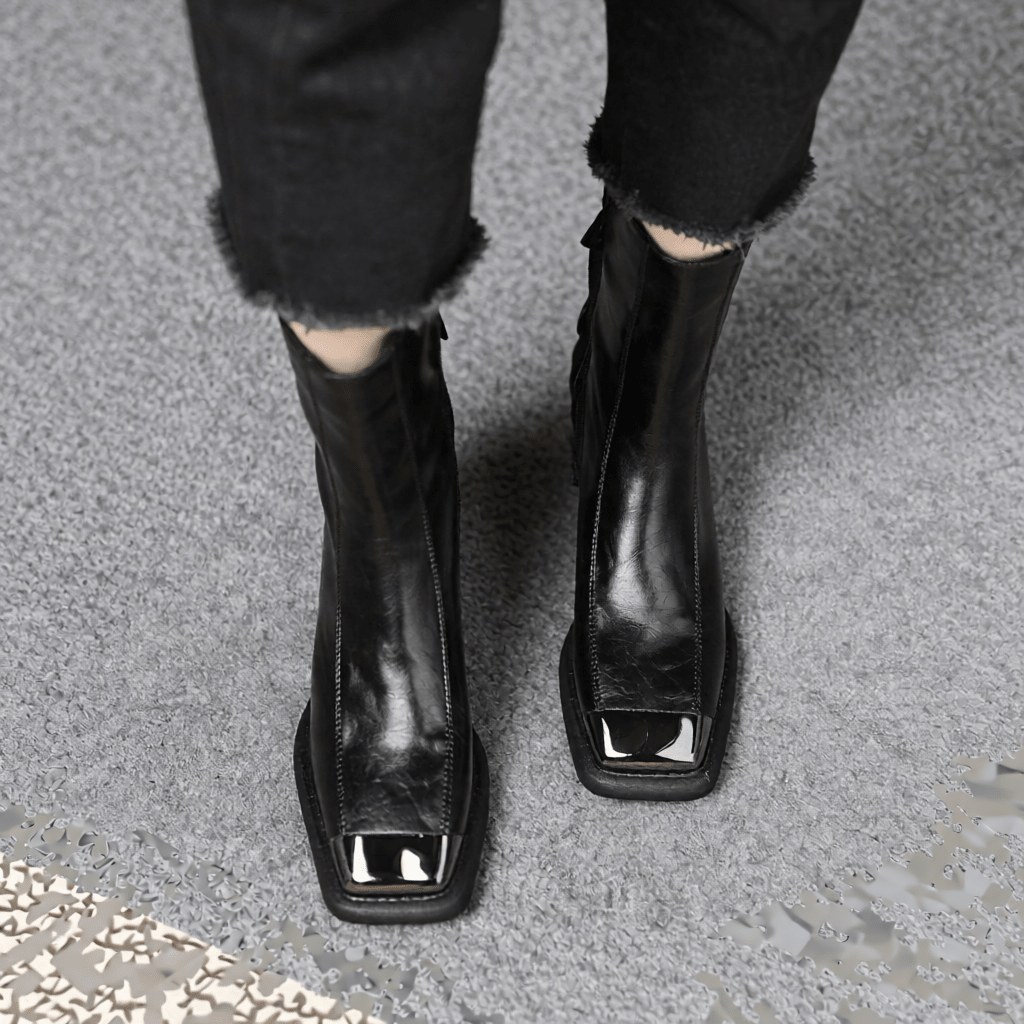 Stylish Ereno Leather Ankle Boots for Women - Trendy Footwear for Every Occasion