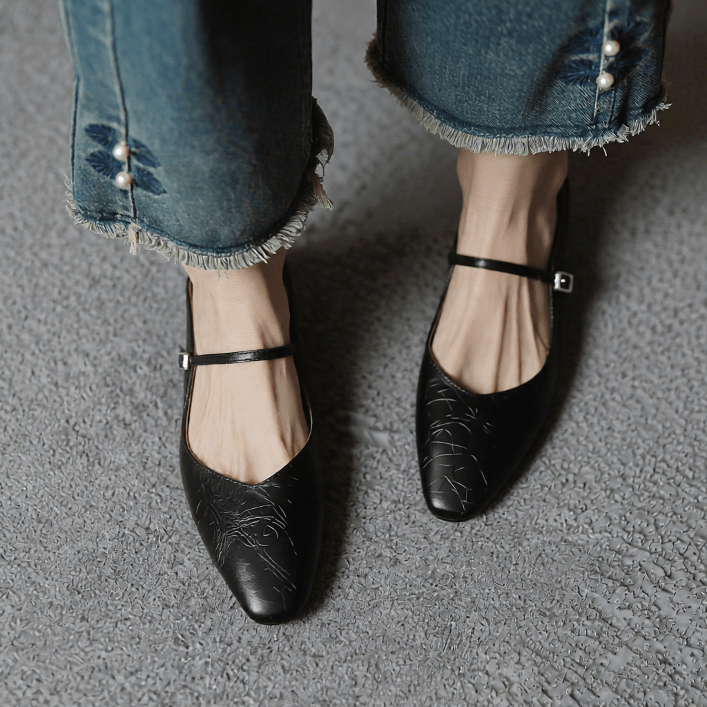 Stylish Orella Genuine Leather Mules for Women - Comfortable Slip - On Footwear
