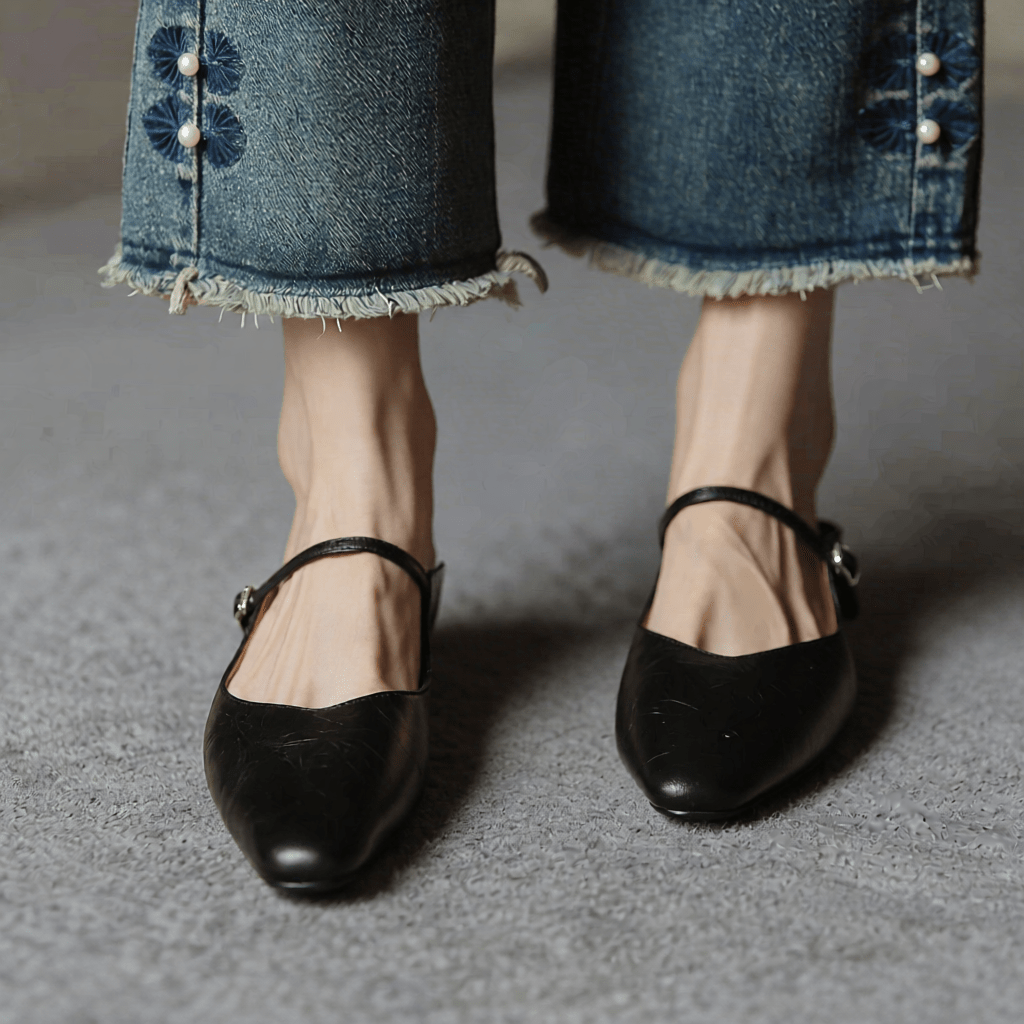 Stylish Orella Genuine Leather Mules for Women - Comfortable Slip - On Footwear