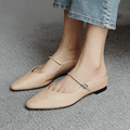 Stylish Orella Genuine Leather Mules for Women - Comfortable Slip - On Footwear