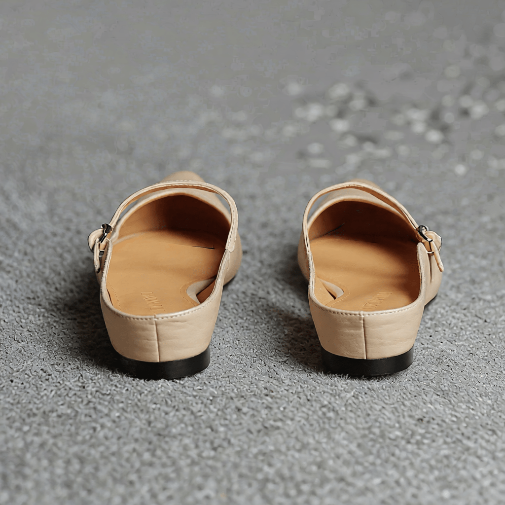 Stylish Orella Genuine Leather Mules for Women - Comfortable Slip - On Footwear