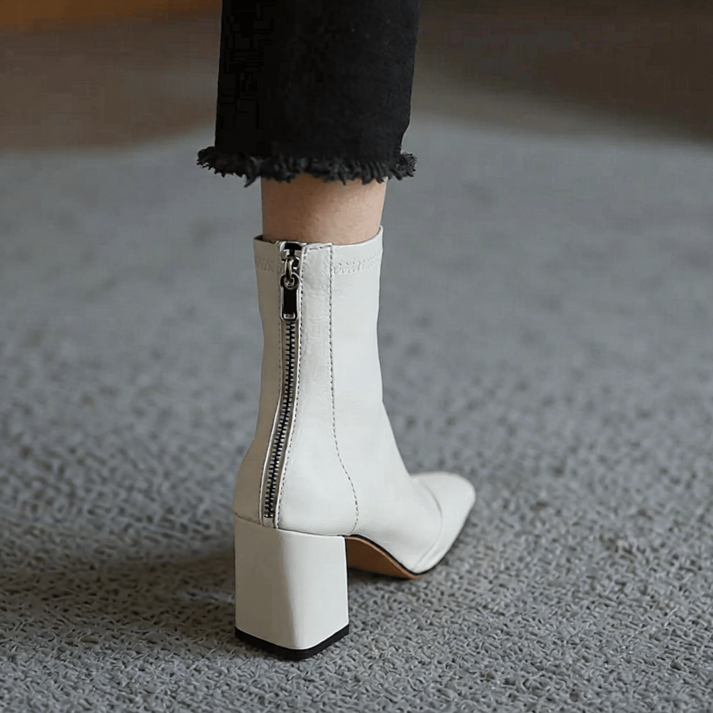 Stylish Refina Leather Ankle Boots for Women - Trendy Footwear for Every Occasion