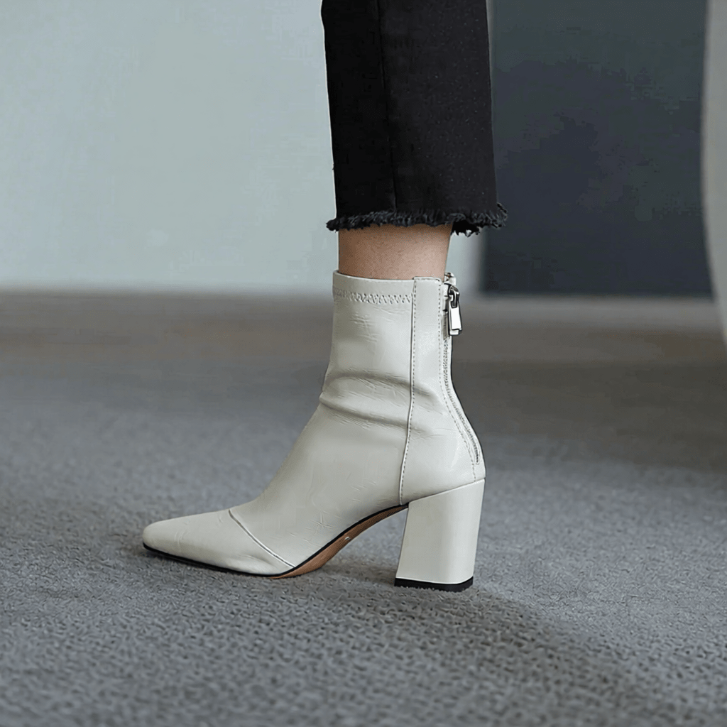 Stylish Refina Leather Ankle Boots for Women - Trendy Footwear for Every Occasion