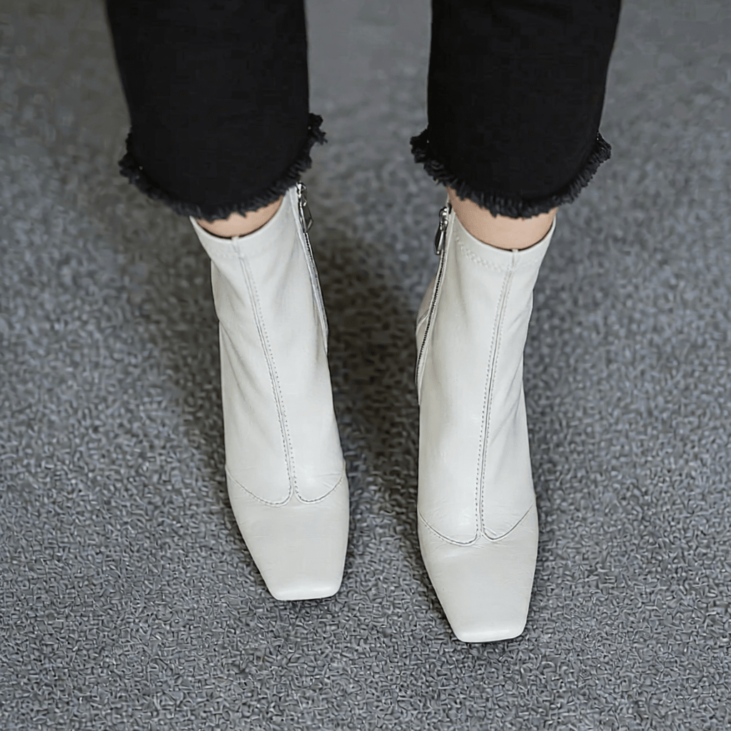 Stylish Refina Leather Ankle Boots for Women - Trendy Footwear for Every Occasion