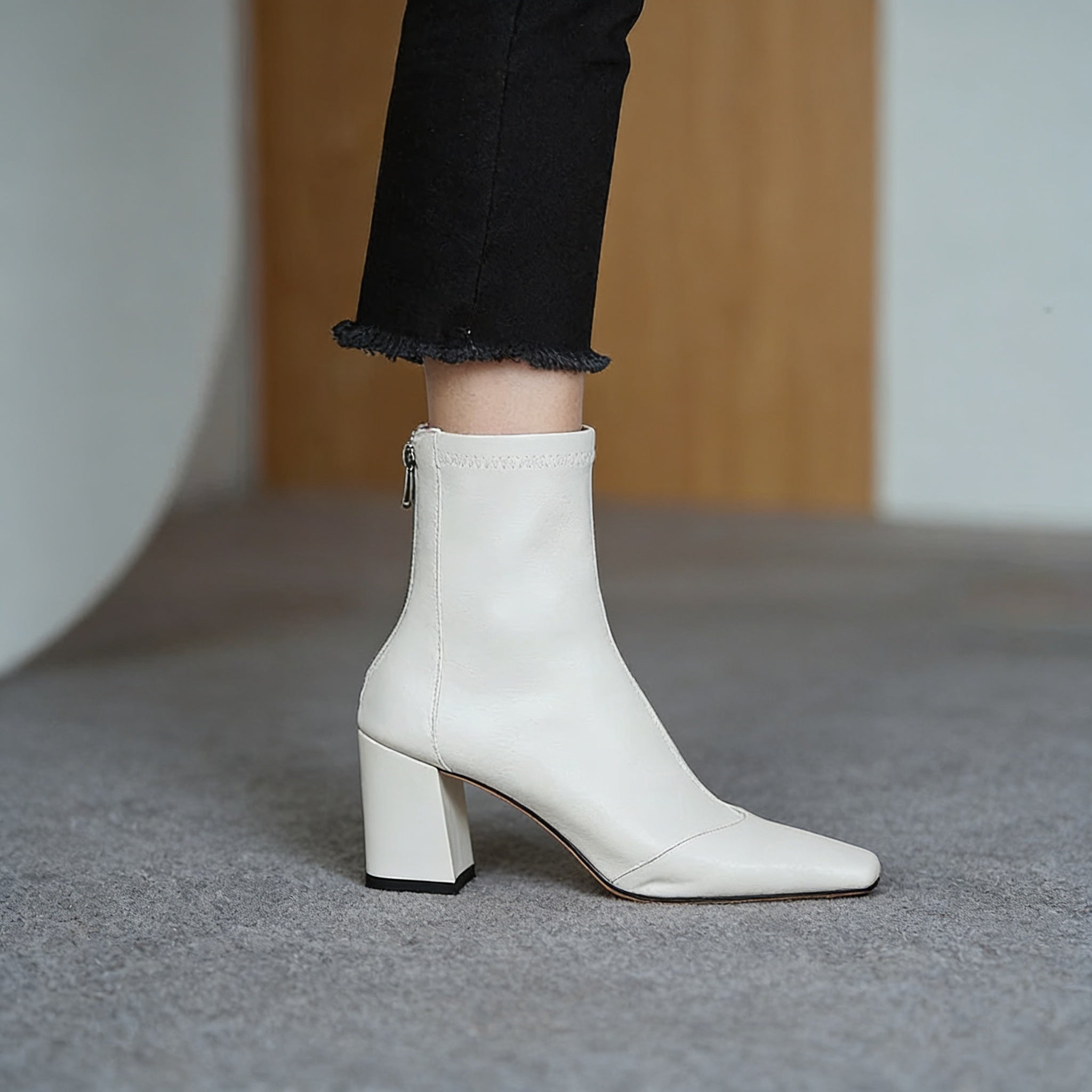 Stylish Refina Leather Ankle Boots for Women - Trendy Footwear for Every Occasion
