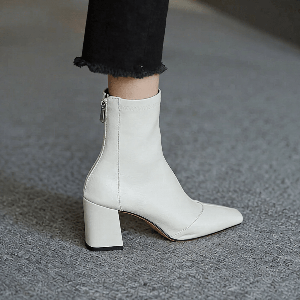 Stylish Refina Leather Ankle Boots for Women - Trendy Footwear for Every Occasion