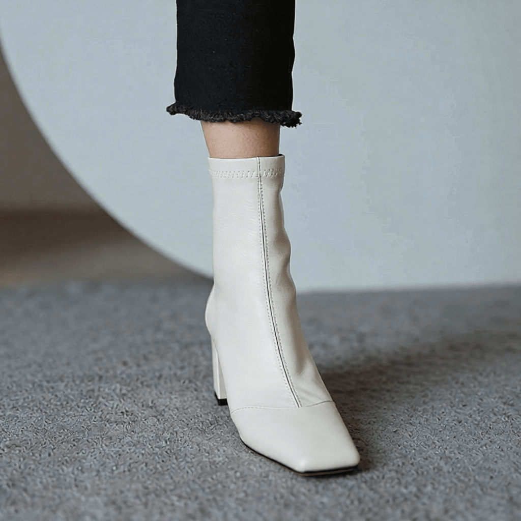 Stylish Refina Leather Ankle Boots for Women - Trendy Footwear for Every Occasion