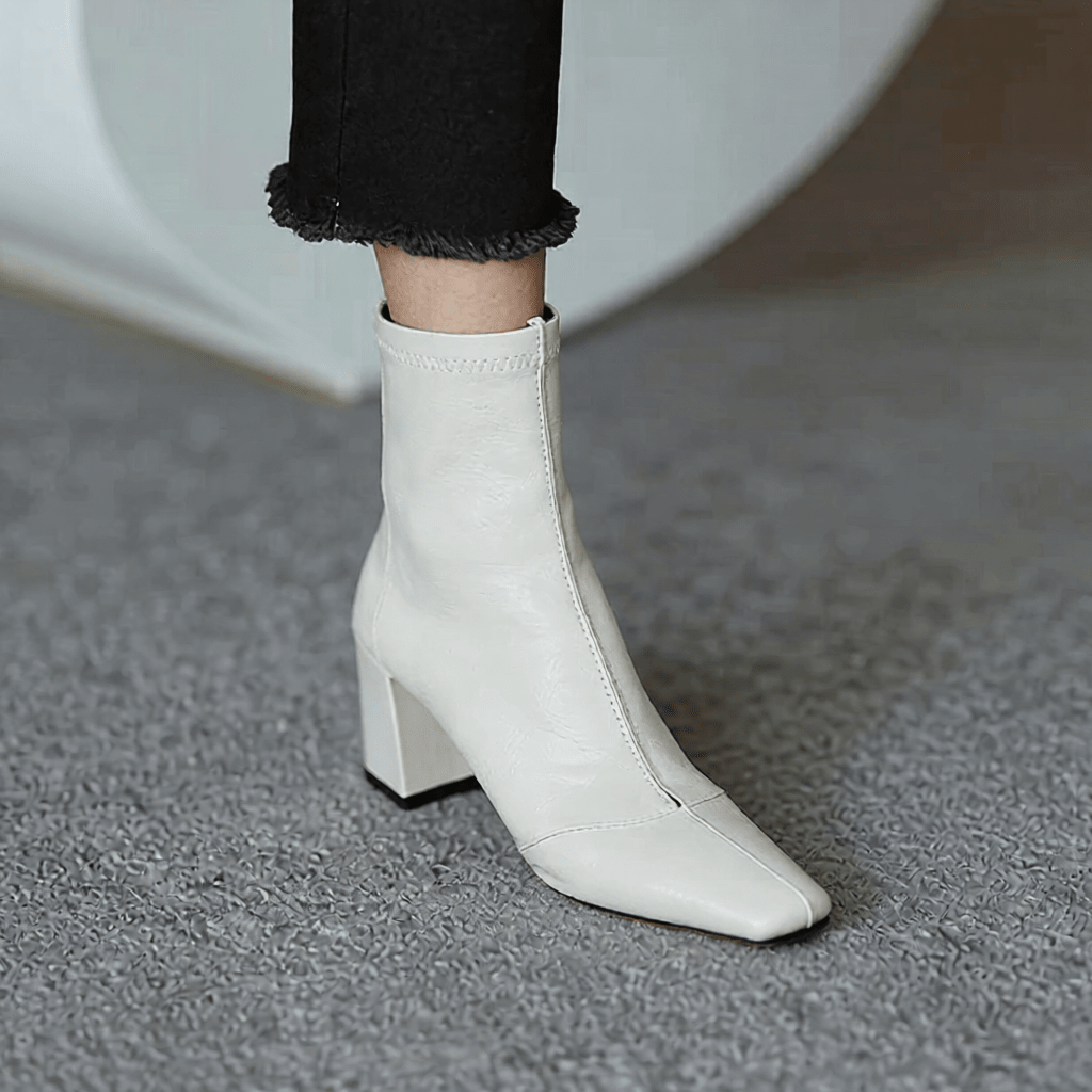 Stylish Refina Leather Ankle Boots for Women - Trendy Footwear for Every Occasion