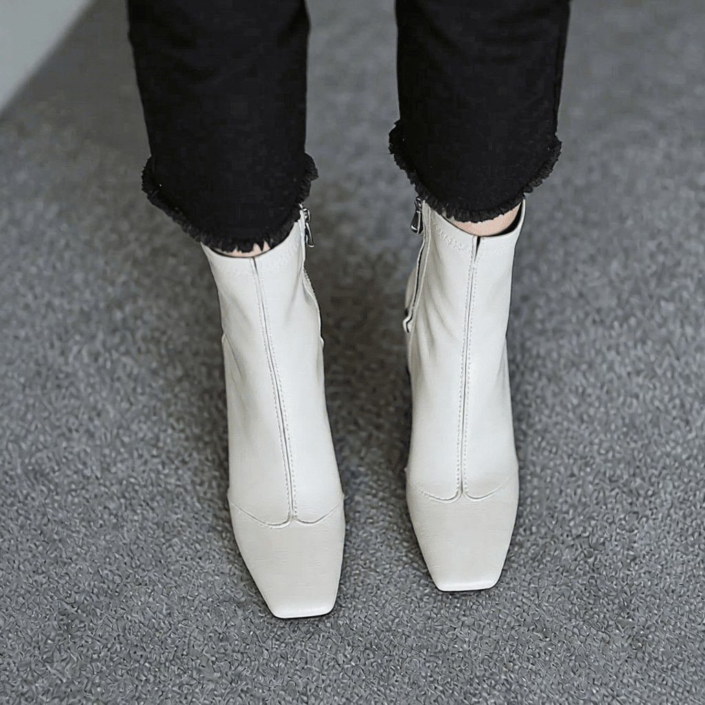 Stylish Refina Leather Ankle Boots for Women - Trendy Footwear for Every Occasion