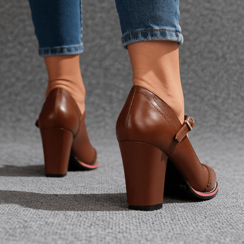 Stylish Women's Brogue Leather Loafers - Comfortable & Chic Footwear
