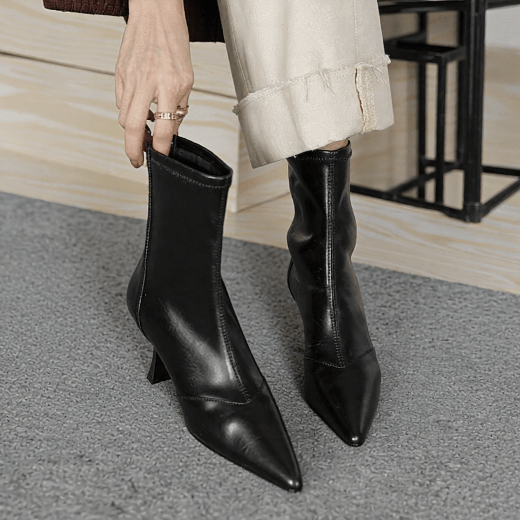 Uvera Authentic Leather Ankle Boots for Women - Stylish & Durable Footwear