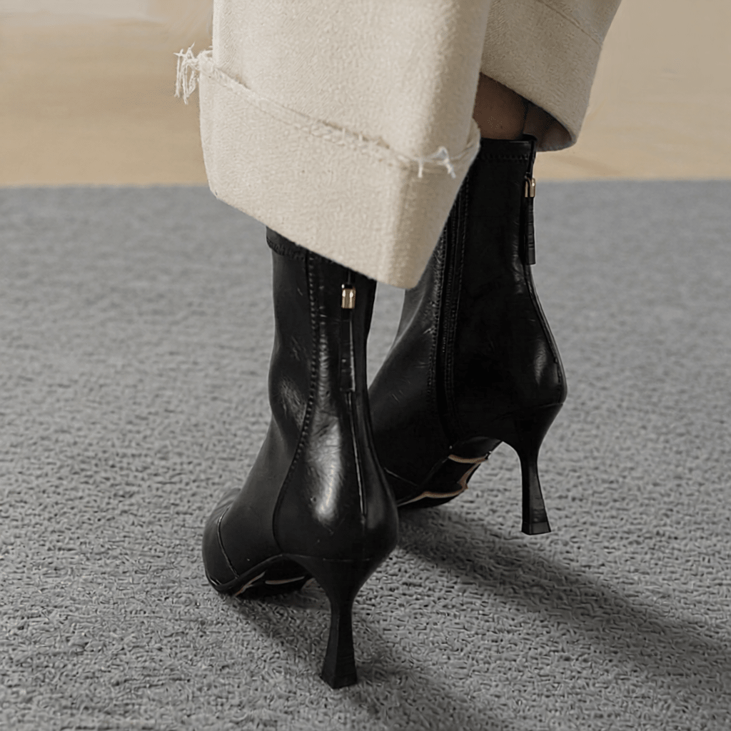Uvera Authentic Leather Ankle Boots for Women - Stylish & Durable Footwear