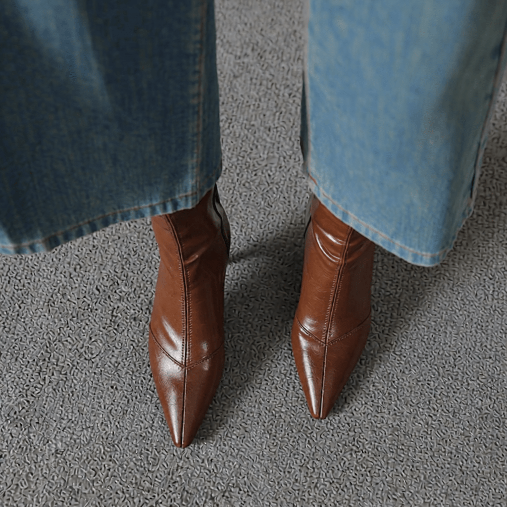 Uvera Authentic Leather Ankle Boots for Women - Stylish & Durable Footwear