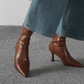 Uvera Authentic Leather Ankle Boots for Women - Stylish & Durable Footwear